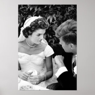 Poster John et Jackie Kennedy à leur Mariage - 1953