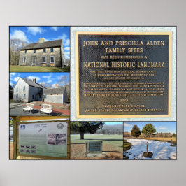 Poster John et Priscilla Alden Sites familiaux