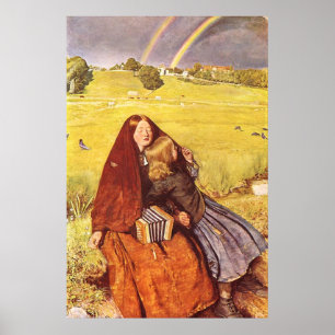 Poster John Everett Millais Fille aveugle