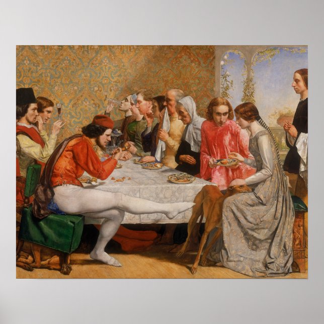 Poster John Everett Millais - Isabella (Devant)