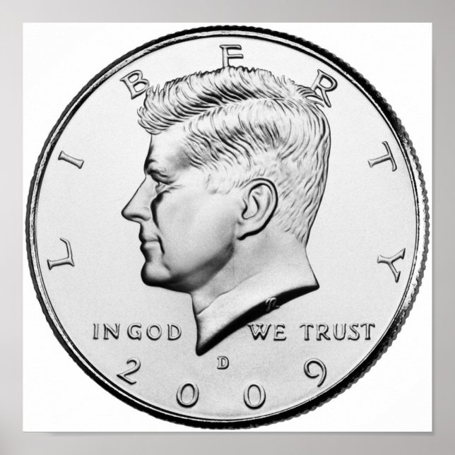 Poster John F. Kennedy Half-Dollar (Devant)