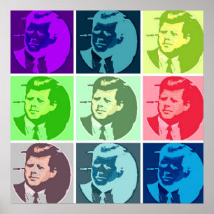 Poster John F Kennedy/JFK Pop Art