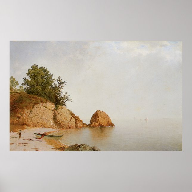 Poster John Frederick Kensett Beach À Beverly (Devant)