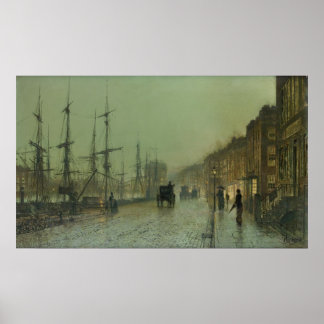 Poster John Grimshaw - Livraison sur le Clyde, 1881