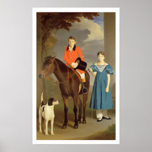 Poster John Gubbins Newton et sa soeur Mary, 1832-33 (