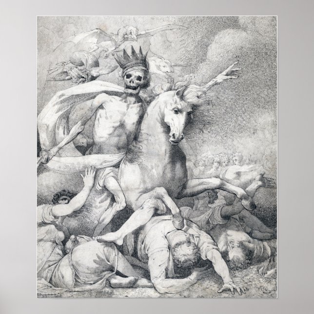 Poster John Hamilton Mortimer Décès sur un cheval pâle (Devant)