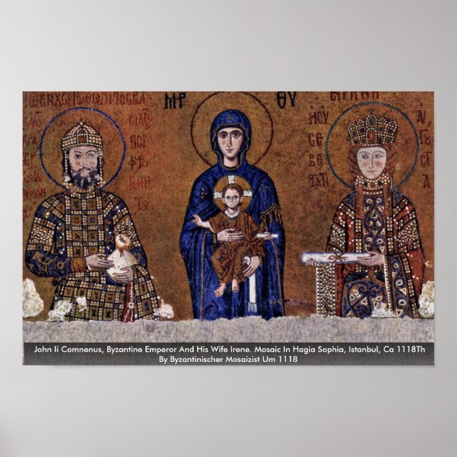 Poster John Ii Comnenus, Empereur Byzantin Et Sa Femme (Devant)