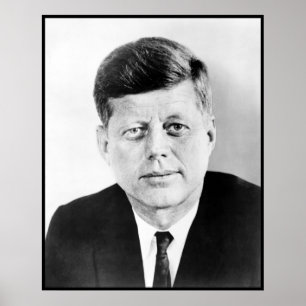 Poster John Kennedy Portrait de la Maison-Blanche préside