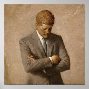 Poster John Kennedy, portrait présidentiel de la Maison B