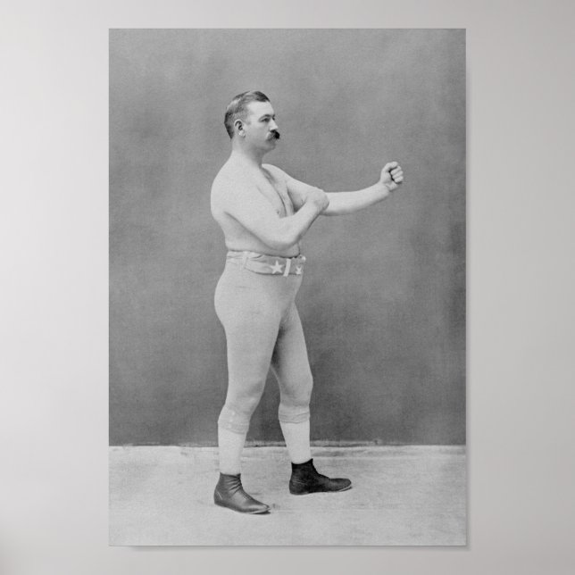 Poster John L. Sullivan - Champion de boxe poids lourd (Devant)