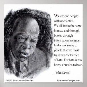 Poster John Lewis & Citation Portrait Beau 