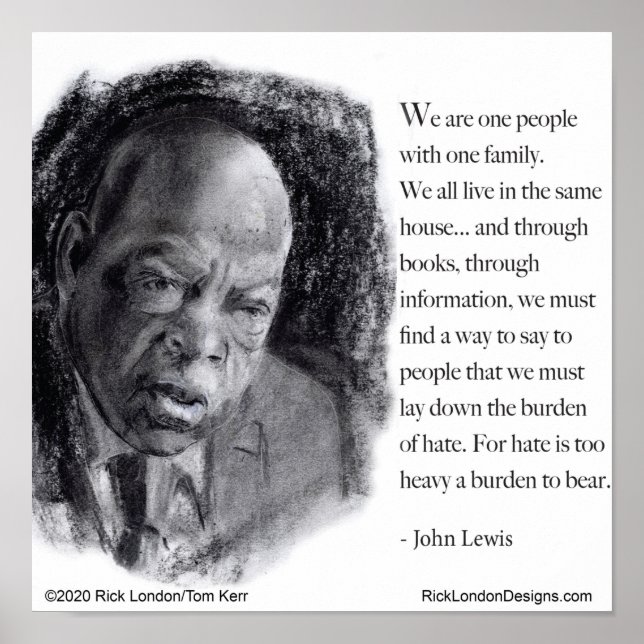 Poster John Lewis & Citation Portrait Beau  (Devant)