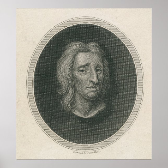 Poster John Locke, gravé par James Basire (Devant)