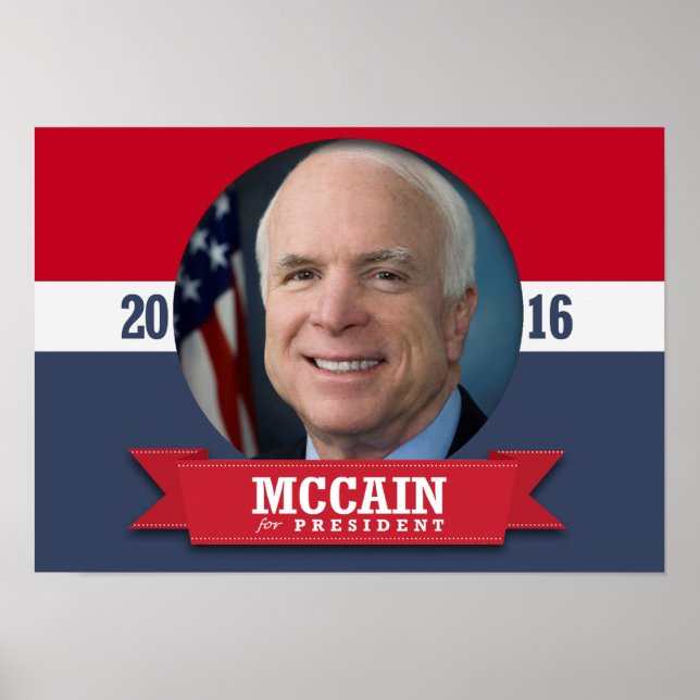 POSTER JOHN MCCAIN 2016 (Devant)