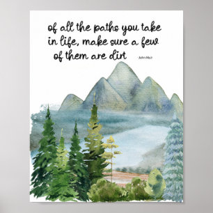 Poster John Muir Citation   Cabine Inspiration Quote I