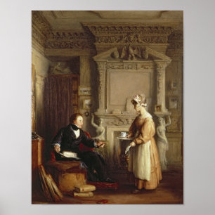 Poster John Sheepshanks et sa domestique