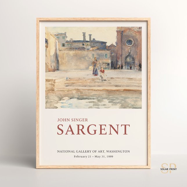 Poster John Singer Sargent Campo dei Frari Venice Paint (Créateur téléchargé)
