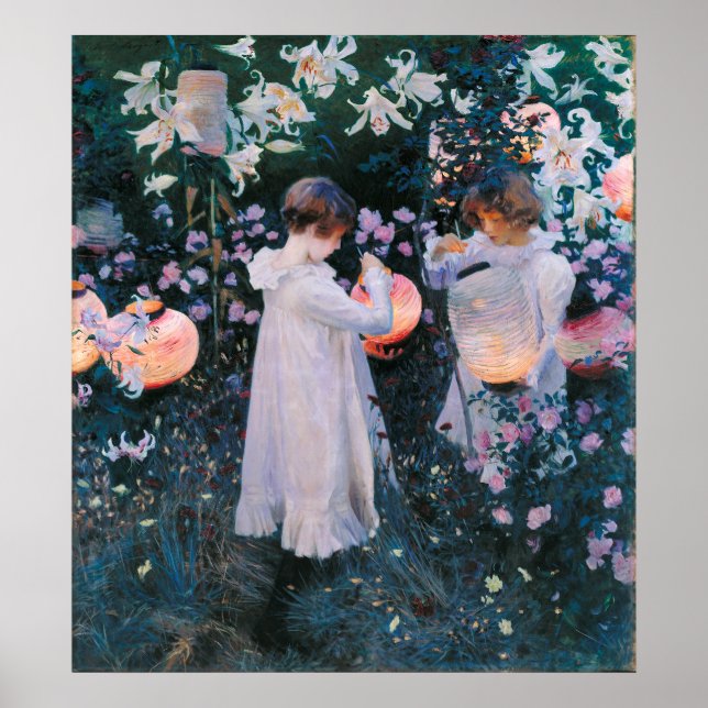 Poster John Singer Sargent Carnation Lily Lily Rose (Devant)