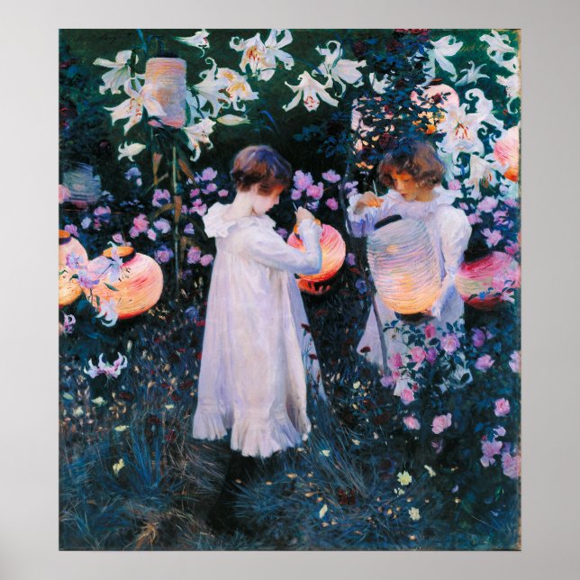 Poster John Singer Sargent Carnation Lily Lily Rose (Devant)
