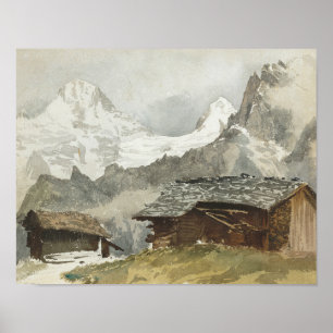 Poster John Singer Sargent - Chalets, Breithorn, Murren