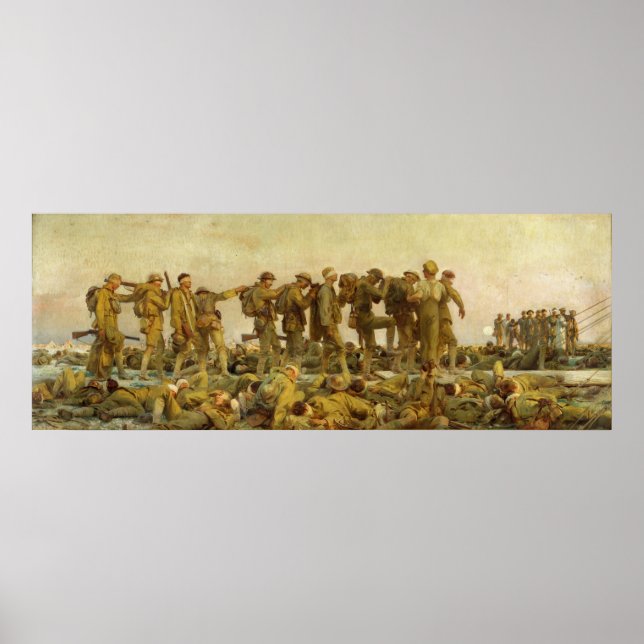 Poster John Singer Sargent - gazé (Devant)