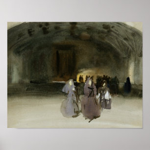 Poster John Singer Sargent - Les femmes s'approchent