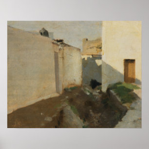 Poster John Singer Sargent - Murs blancs à Sunlight