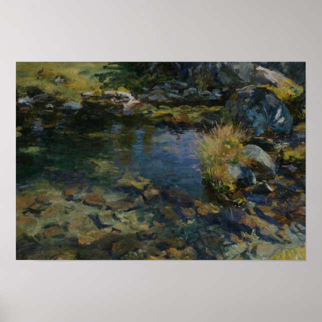 Poster John Singer Sargent - Piscine alpine (Devant)