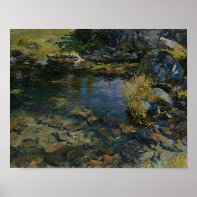 Poster John Singer Sargent - Piscine alpine (Devant)