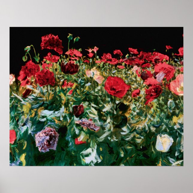 Poster John Singer Sargent Poppies Art (Devant)