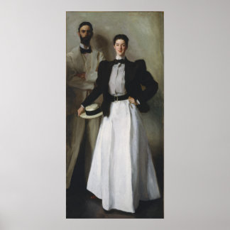 Poster John Singer Sargent - Portrait de M. & Mme Stoke