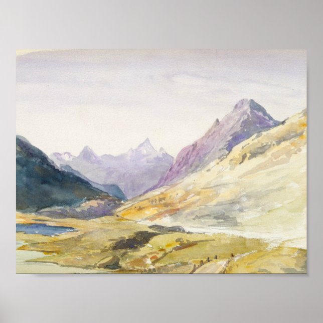 Poster John Singer Sargent - Suisse 1869 Sketchbook (Devant)