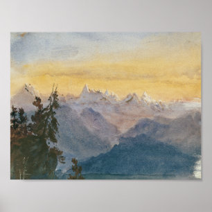 Poster John Singer Sargent - Vue depuis le mont Pilate