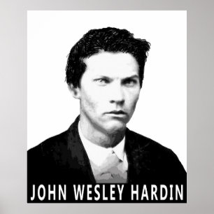 POSTER JOHN WESLEY HARDIN OUTLAW, VIEUX-OUEST