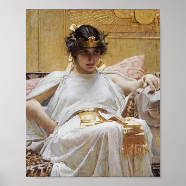Poster John William Waterhouse - Cleopatra (Devant)