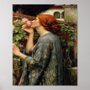 Poster John William Waterhouse - L'âme du Rose