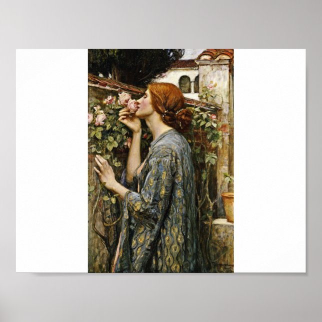 Poster John William Waterhouse - L'âme du Rose (Devant)