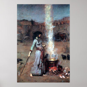 Poster John William Waterhouse le cercle magique