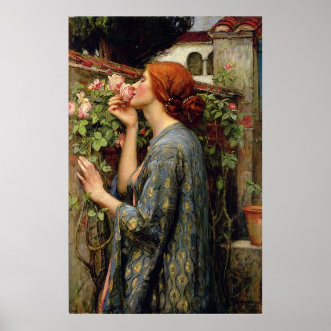 Poster John William Waterhouse Soul du Rose (Devant)