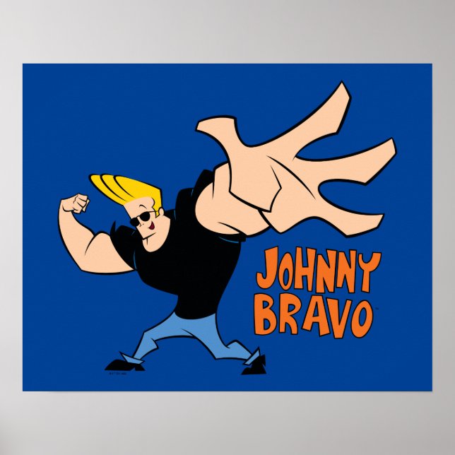 Poster Johnny Bravo Pose Iconique (Devant)