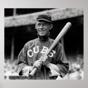 Poster Johnny Evers, Chicago, 1913