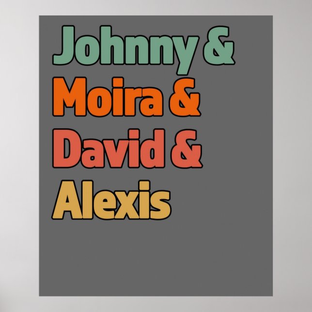 Poster Johnny Moria David Alexis Grand cadeau pour la tél (Devant)