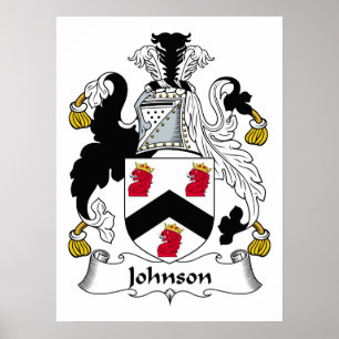 Poster Johnson Family Crest