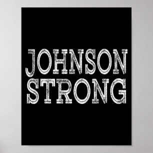 Poster JOHNSON Forte Équipe Réunion de famille Équipe de 