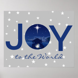 Poster Joie au monde de la nativité 