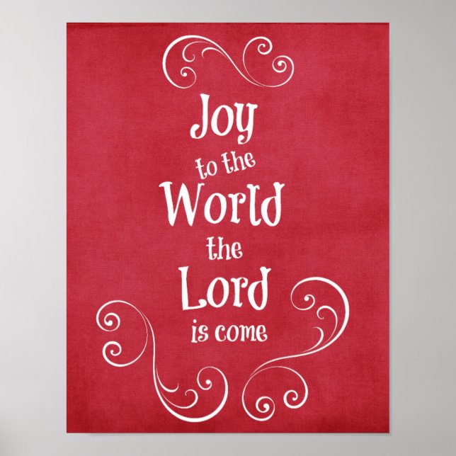 Poster Joie au monde le Seigneur est venu (Devant)