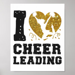Poster Joie Cheerleading Cœur J'adore Cheerleading _1