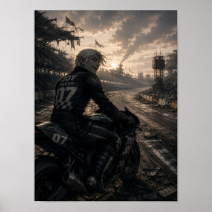 Poster Joie / Coureur / Piste sans fin