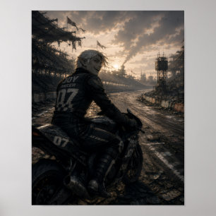Poster Joie / Coureur / Piste sans fin