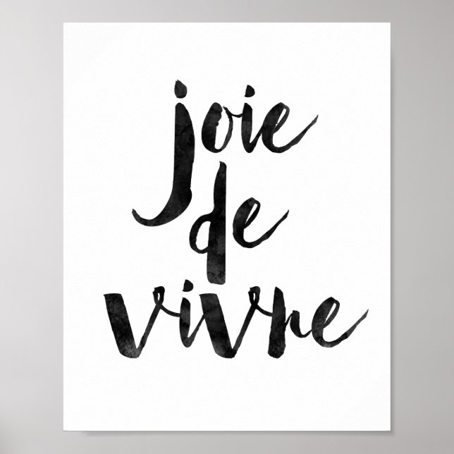 Poster Joie De Vivre (Devant)